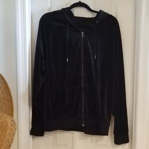 Torrid Black Velour Like Hoodie - used